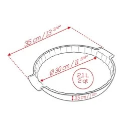 Boutique Silikomart -Boutique Silikomart 201202 1 2 Moule a tarte ceramique bleu 30 cm Peugeot