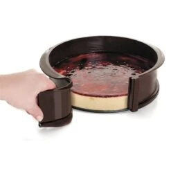 Moule Rond 25 Cm En Silicone Avec Fond Amovible -Boutique Silikomart 511066 2 2 Moule rond 25 cm en silicone avec fond amovible Lacor