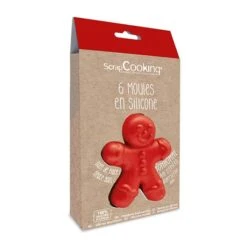 6 Moules En Silicone Bonhomme Pain D’épices -Boutique Silikomart 514001 2 1 6 moules en silicone Bonhomme pain d epices Scrapcooking