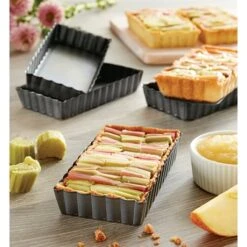 Set De 4 Moules à Tartelettes Avec Fonds Amovibles -Boutique Silikomart 541084 3 4 Set de 4 moules a tartelettes avec fonds amovibles Mathon