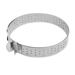 Cercle à Tarte Extensible Perforé En Inox -Boutique Silikomart 573039 3 2 Cercle a tarte extensible perfore en inox Scrapcooking