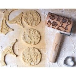 Patisse Mini Rouleau En Bois De Décoration Noël