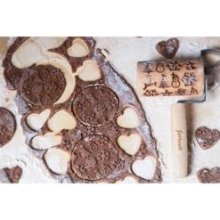 Patisse Mini Rouleau En Bois De Décoration Noël -Boutique Silikomart 580010 3 5 Mini rouleau en bois de decoration Noel Patisse