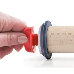 Rouleau à Pâtisserie En Hêtre Avec Anneaux -Boutique Silikomart 58108 2 4 Rouleau a patisserie en hetre avec anneaux Lacor