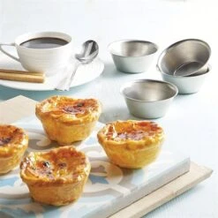Lot 8 Moules Originaux à Pastéis De Nata - Flans Portugais -Boutique Silikomart 59902 2 1 Lot 8 moules originaux a Pasteis de Nata flans portugais Artame