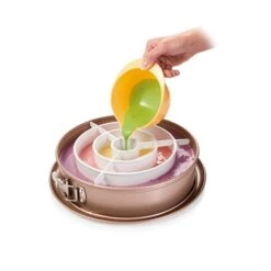 Cercle Séparateur Gâteaux Arc-en-ciel Et Damiers -Boutique Silikomart 673145 2 1 Cercle separateur gateaux arc en ciel et damiers