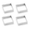 Lot 4 Cercles à Tarte Perforés En Inox Carré 8 Cm -Boutique Silikomart 87950 0 4 Lot 4 cercles a tarte perfores en inox carre 8 cm Mathon